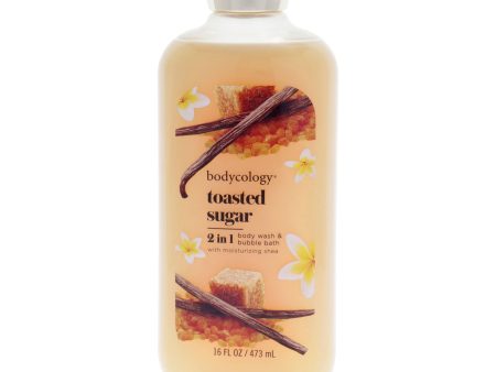 2 in 1 Body Wash and Bubble Bath - Toasted Sugar by Bodycology for Women - 16 oz Body Wash on Sale